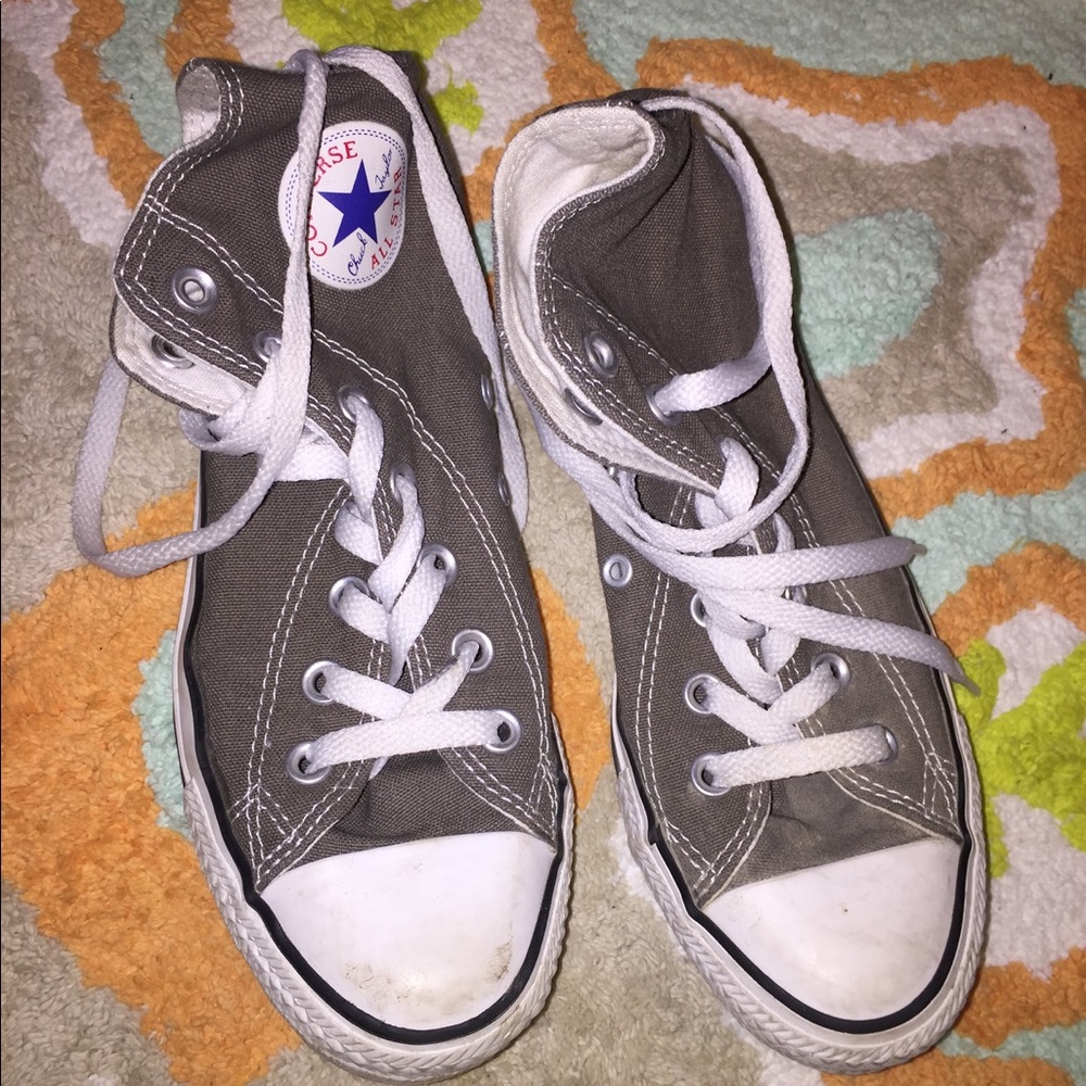 High top grey converse